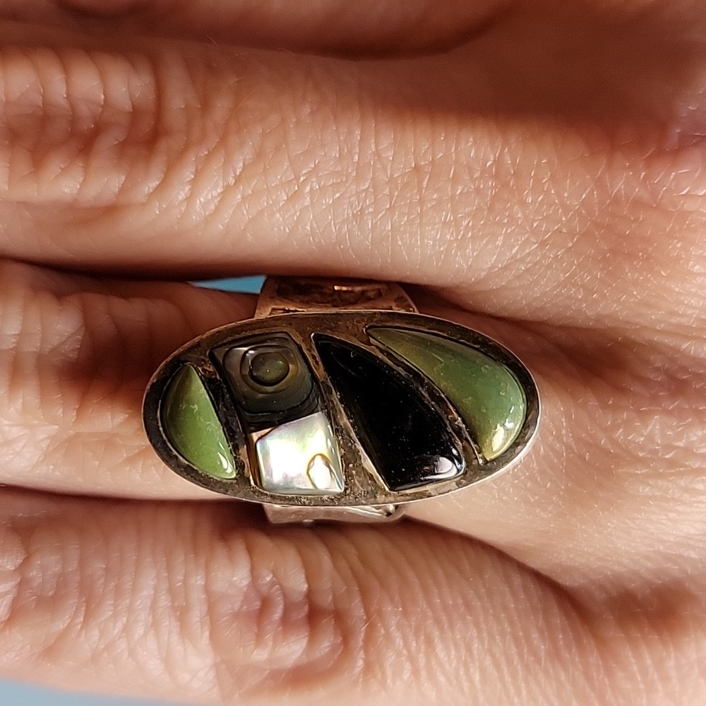 Vintage Jay King Desert Rose Trading Southwestern Sterling Silver Ring - Picture 1 of 11
